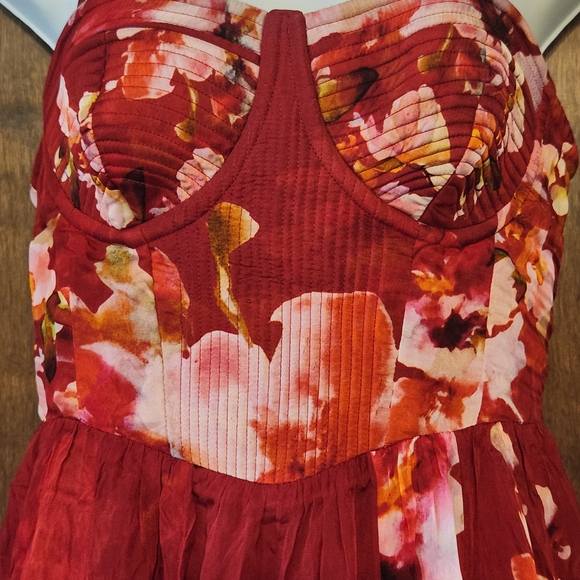 NWT HEMANT & NANDITA Vibrant Red Dress - Picture 5 of 16